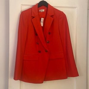 NWT Ann Taylor Loft Double Breasted Blazer sz 0
